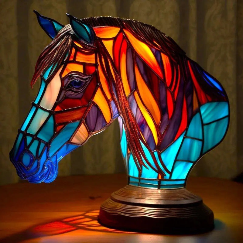 Retro Animal Resin Table Lamp – Decorative Night Light for Bedroom Home Decor