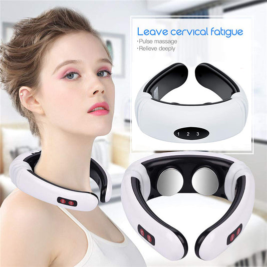 Multifunctional Shoulder & Neck Massager with Heat & EMS Therapy – Portable Pain Relief Device