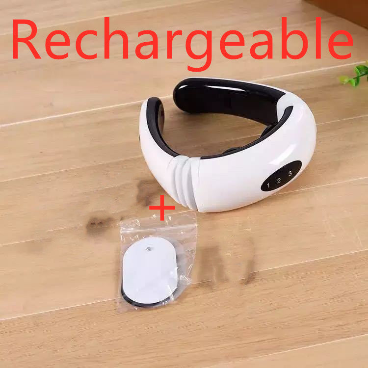 Multifunctional Shoulder & Neck Massager with Heat & EMS Therapy – Portable Pain Relief Device