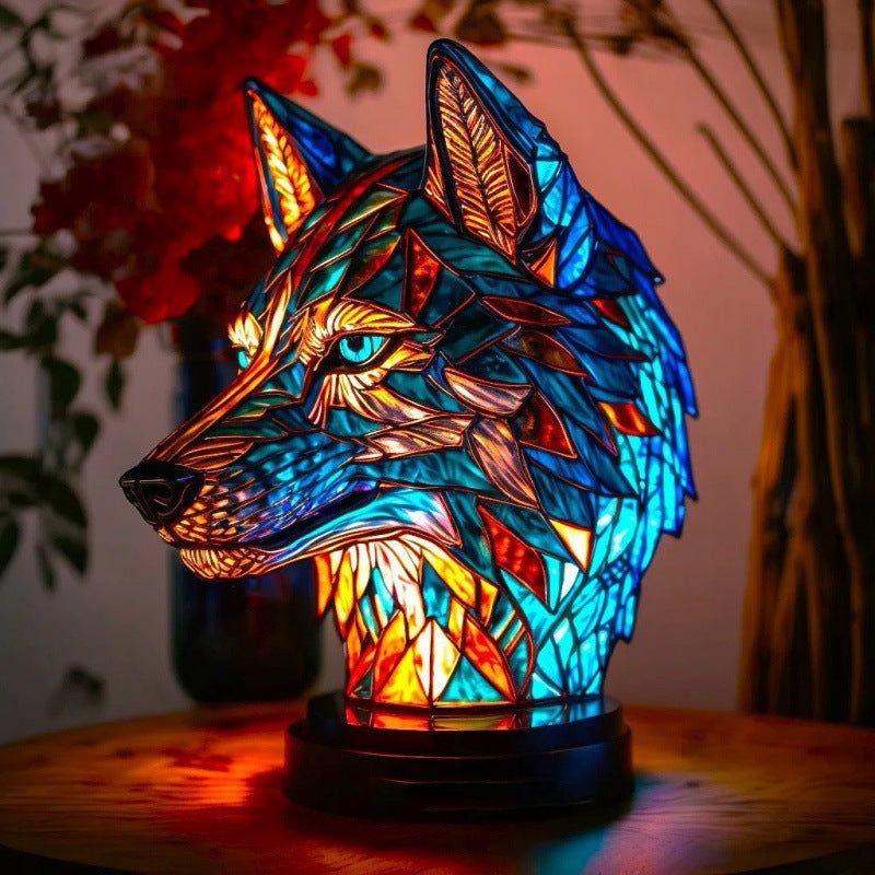 Retro Animal Resin Table Lamp – Decorative Night Light for Bedroom Home Decor