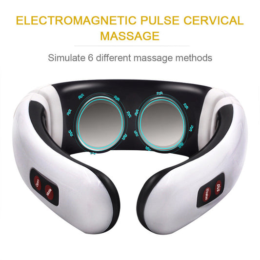 Multifunctional Shoulder & Neck Massager with Heat & EMS Therapy – Portable Pain Relief Device