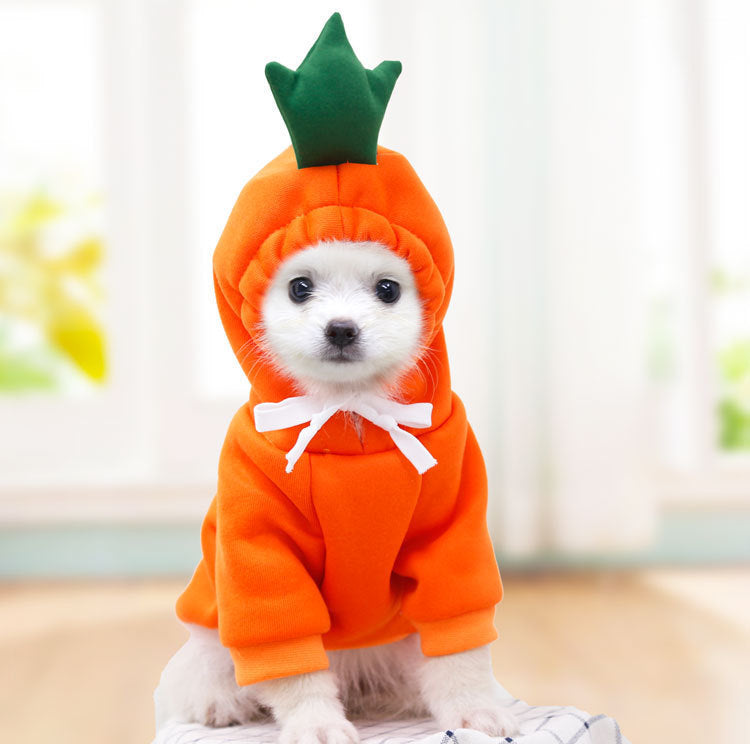 Cute Fruit Fleece Hoodie for Dogs / Puppies – Warm Winter Coat & Costume