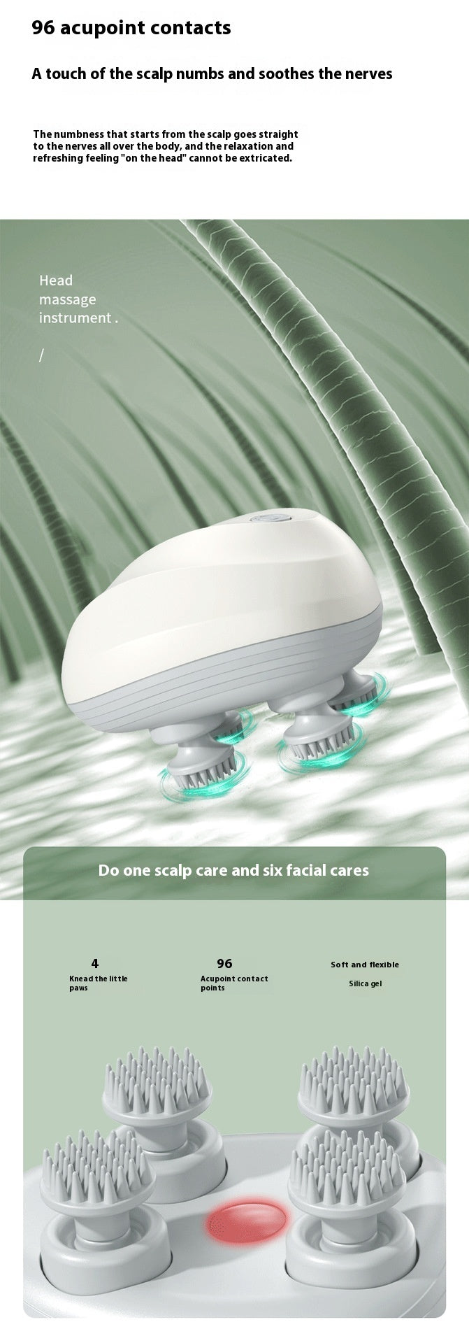 USB Rechargeable Head & Neck Massage Device