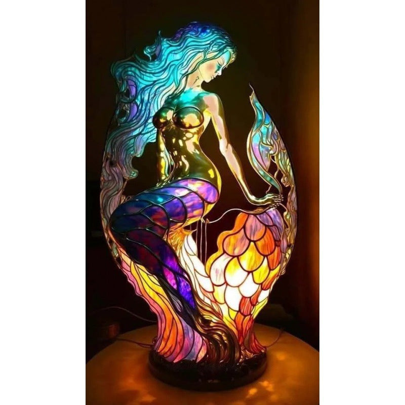 Retro Animal Resin Table Lamp – Decorative Night Light for Bedroom Home Decor