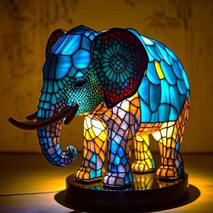 Retro Animal Resin Table Lamp – Decorative Night Light for Bedroom Home Decor
