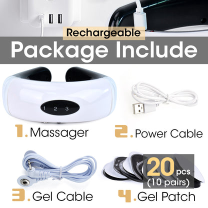 Multifunctional Shoulder & Neck Massager with Heat & EMS Therapy – Portable Pain Relief Device