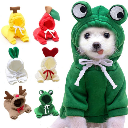 Cute Fruit Fleece Hoodie for Dogs / Puppies – Warm Winter Coat & Costume