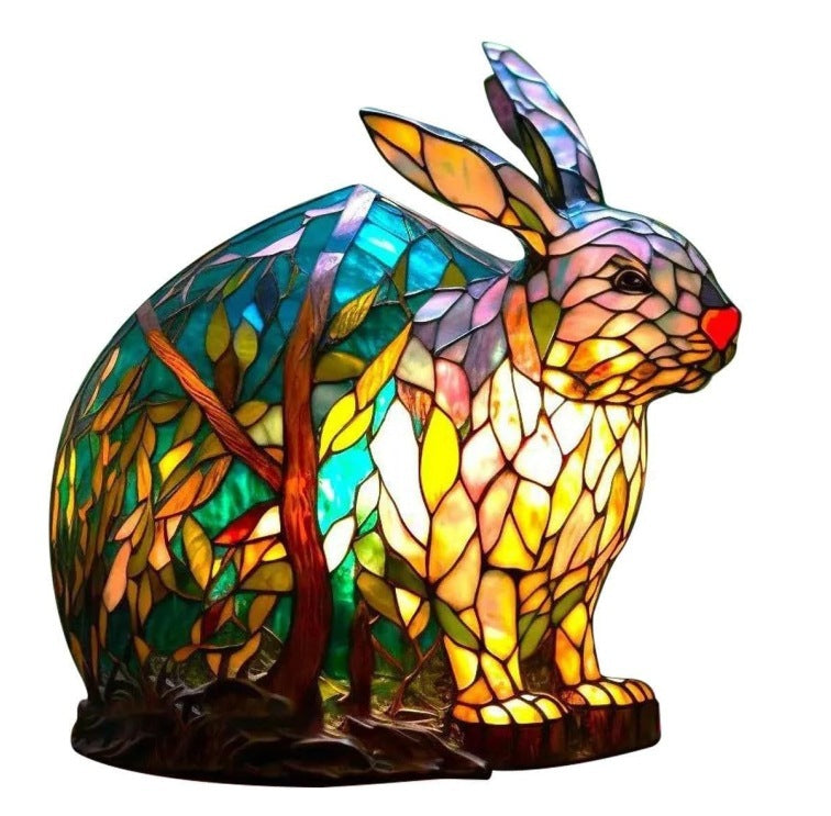 Retro Animal Resin Table Lamp – Decorative Night Light for Bedroom Home Decor